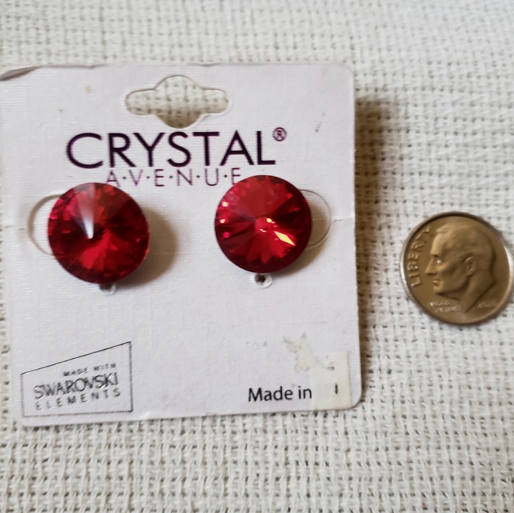 Crystal Avenue large swarovski crystal earrings